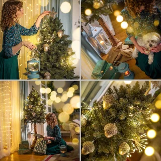 KADAX Kunstkerstboom Elfhoed 160 cm