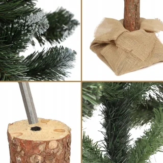 KADAX Kunstkerstboom op stam 160 cm met standaard