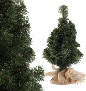 KADAX Mini-Kerstboom 80 cm met Jute