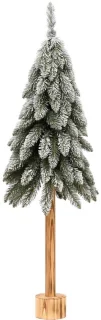 Kaemingk besneeuwde kunstkerstboom op stam 120 cm