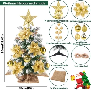 Kant en Klare Mini Kunstkerstboom