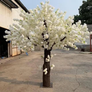 Kersenbloesem boom nep Sakura bloem h150xb150cm wit