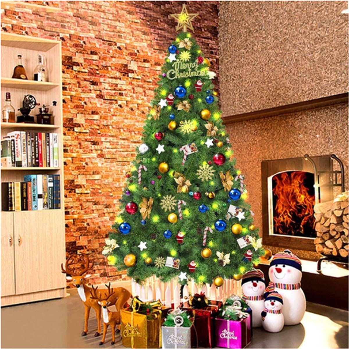 Kerstboom 120 cm Groen Metalen Standaard