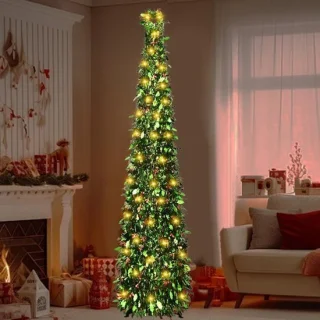 Kerstboom 150 cm kunstkerstboom met ledlampjes