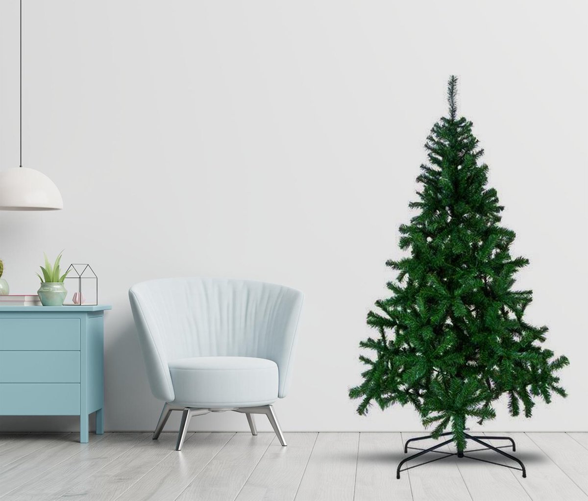 Kerstboom 180 cm flexibel takken dicht takkenstelsel