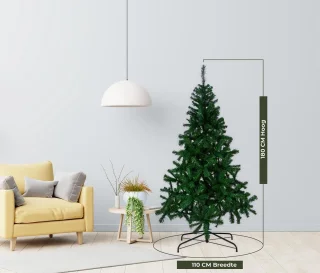 Kerstboom 180 cm flexibel takken dicht takkenstelsel