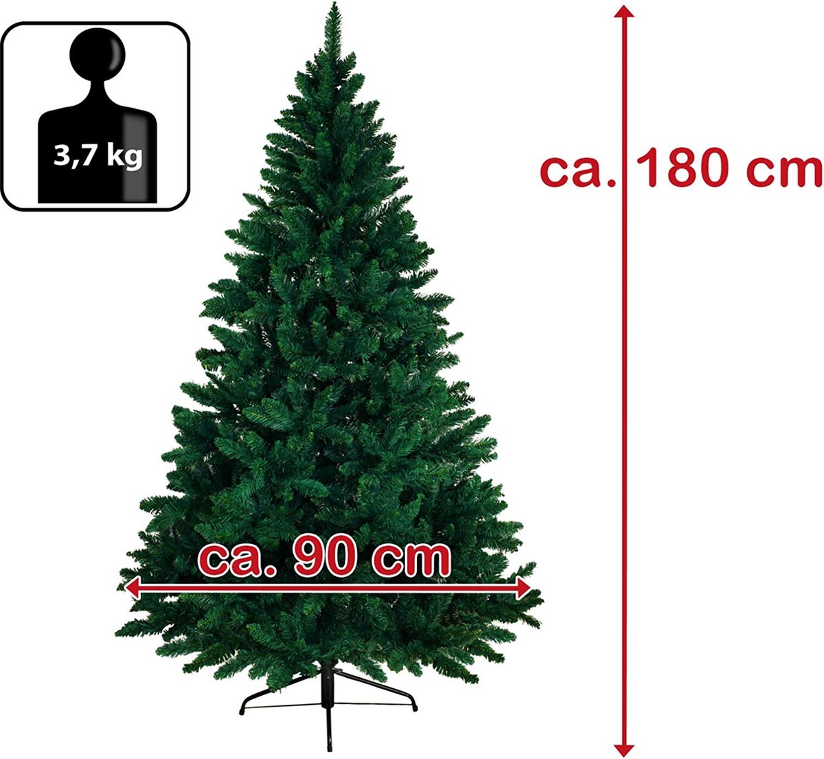 Kerstboom 180 cm