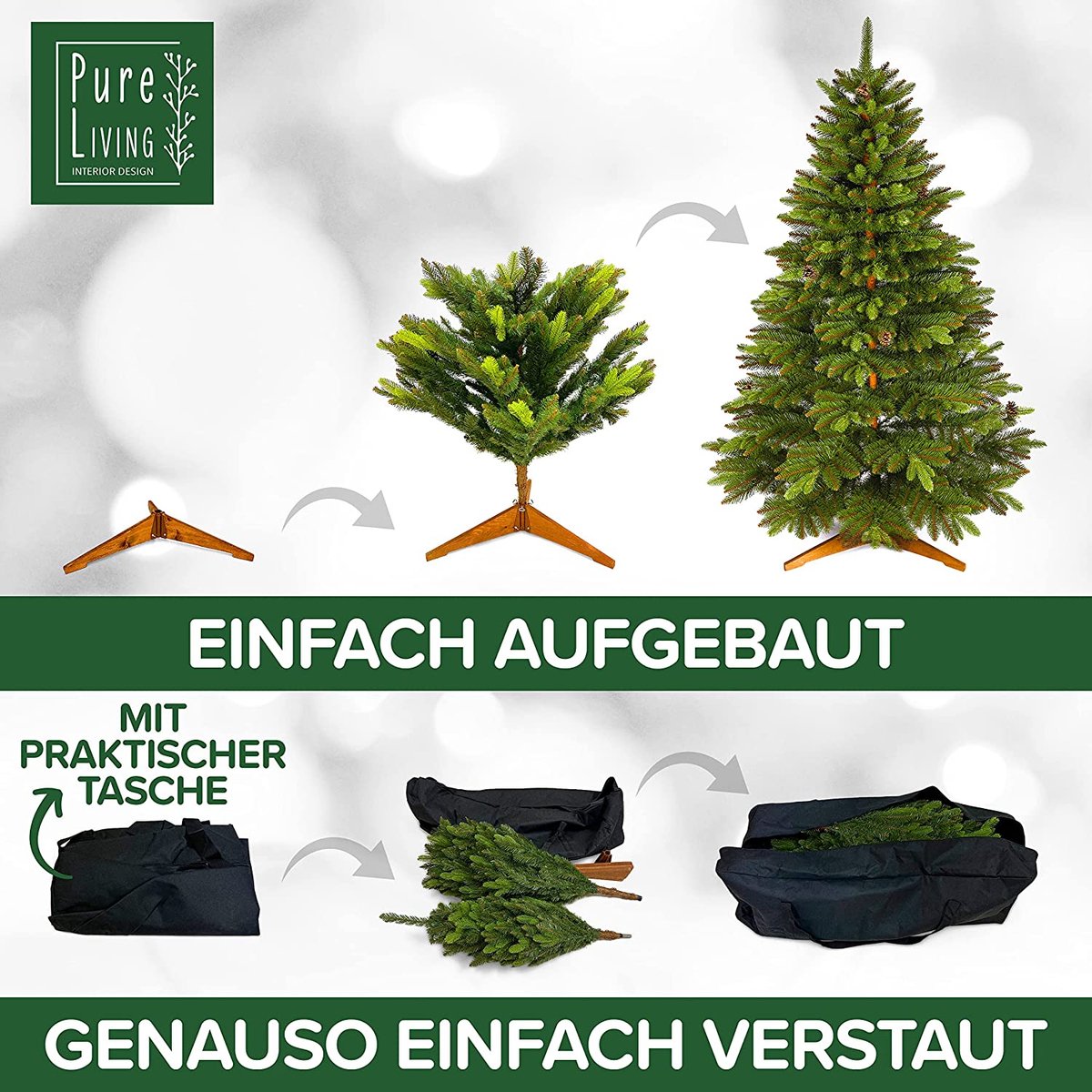 kerstboom 220 cm kunstkerstboom