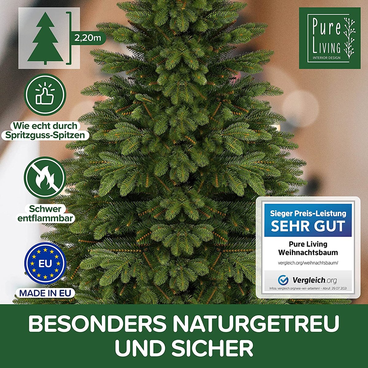 kerstboom 220 cm kunstkerstboom