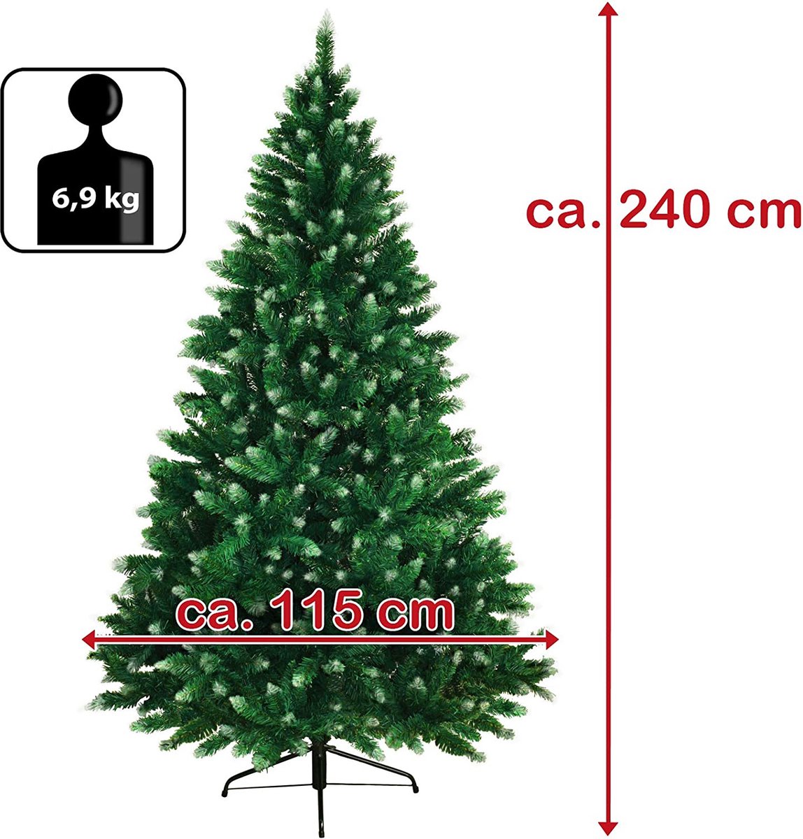 Kerstboom 240cm groen