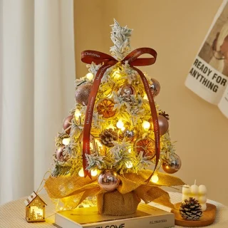 Kerstboom 45 cm bronskleurig PVC