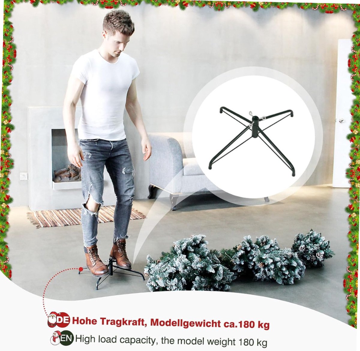 Kerstboom Dennen 120-240 cm met Standaard