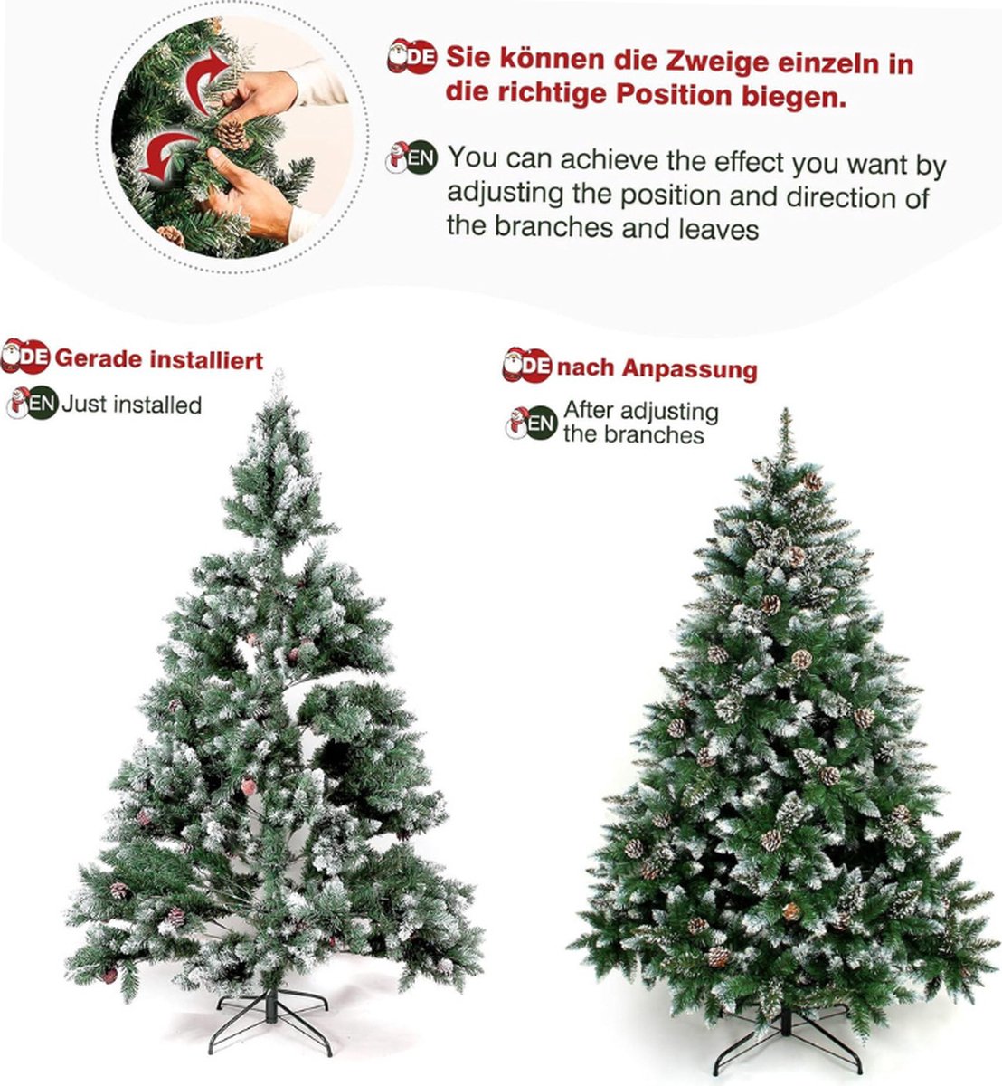 Kerstboom Dennen 120-240 cm met Standaard