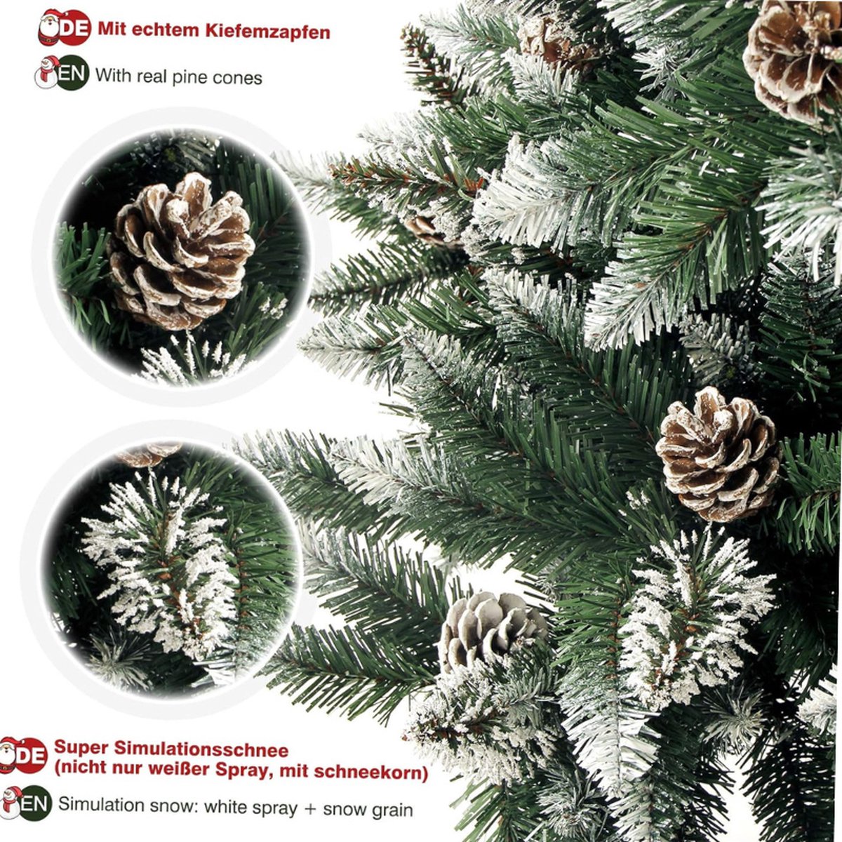 Kerstboom Dennen 120-240 cm met Standaard