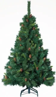 Kerstboom Donkergroen 150 cm met standaard