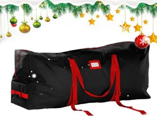 Kerstboom draagtas zwart