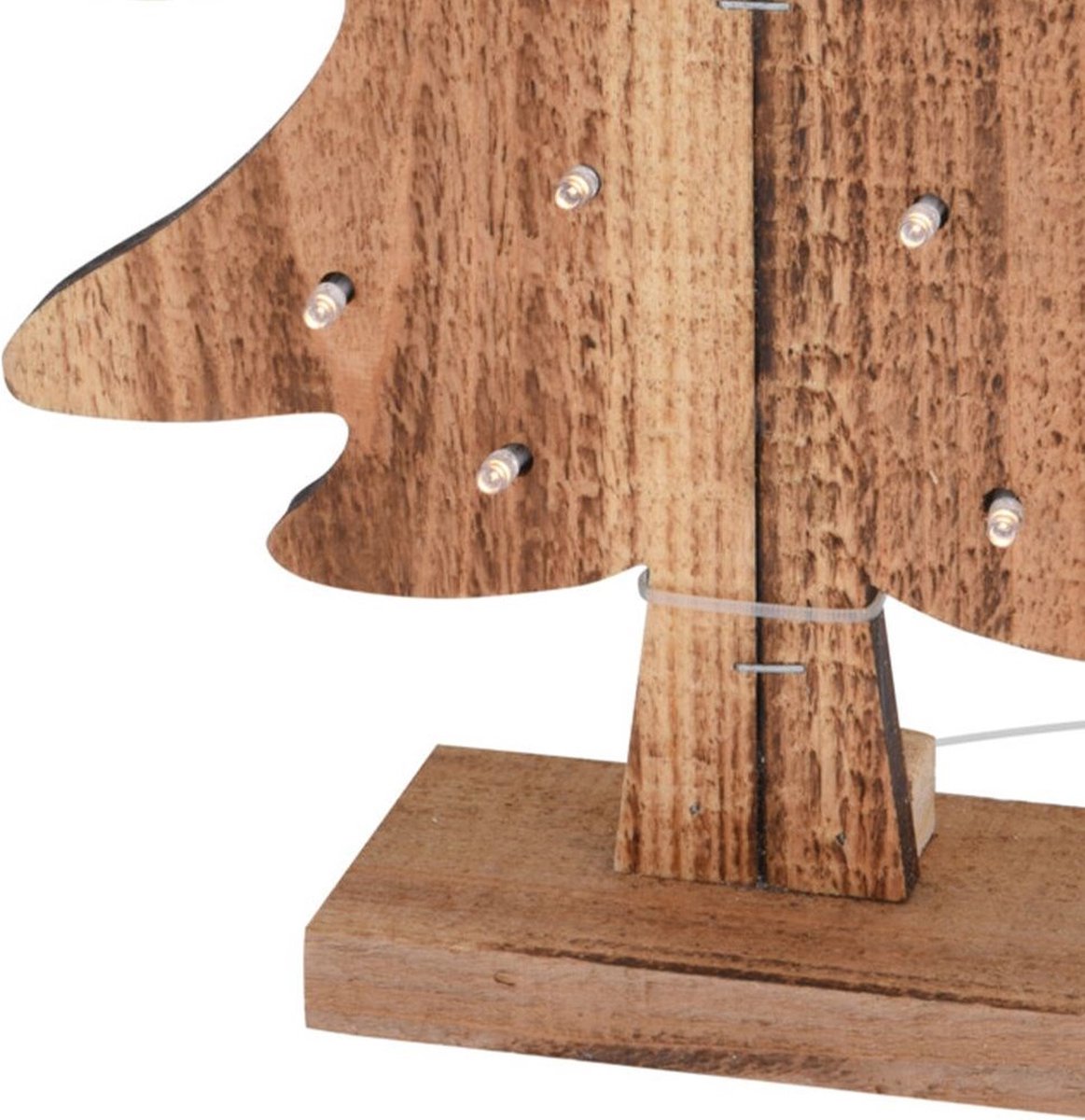 Kerstboom Houten LED 37,5 cm