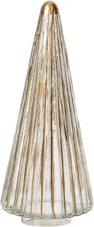 Kerstboom J-Line glas goud/transparant large
