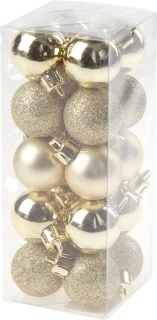 Kerstboom Kunst 35 cm Mini Met Goud Kerstballen