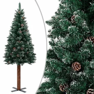 Kerstboom kunstkerstboom 210 cm houten standaard