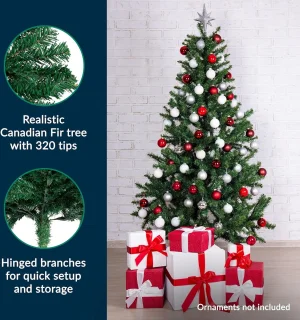 Kerstboom kunstmatig 1,20 m Canadese spar met standaard