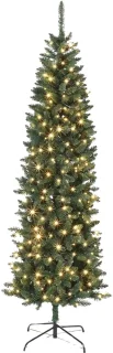 Kerstboom met dimbare dual-color led-verlichting 180 cm groen pvc met metalen standaard