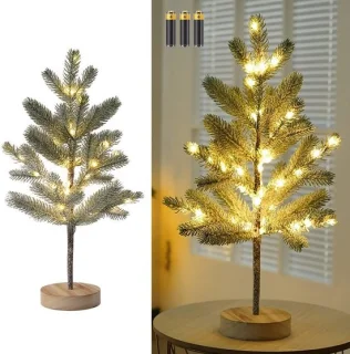 Kerstboom met verlichting 50 cm warm wit