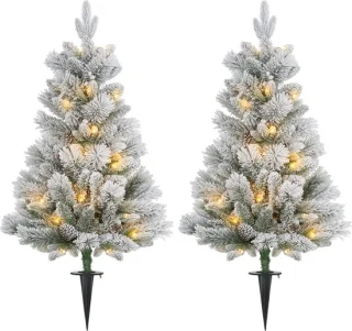 Kerstboom met verlichting