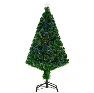 Kerstboom met verlichting 60 × 60 × 120 cm groen