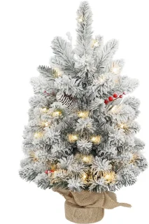 Kerstboom met verlichting 60 cm groen