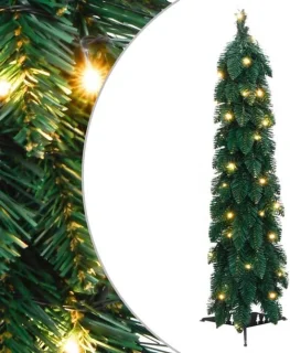 Kerstboom met verlichting - 90 cm hoog - groen