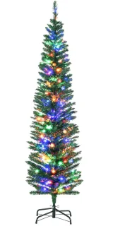 Kerstboom met verlichting Ø50 × 180 cm groen
