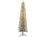 Kerstboom met verlichting Ø57 × 210 cm groen