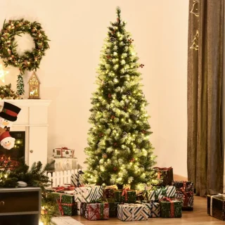 Kerstboom met verlichting Ø65 × 180 cm