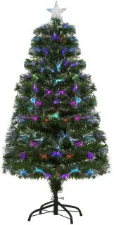 Kerstboom met verlichting Ø66 × 120 cm groen