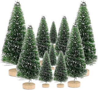 Kerstboom mini 10 stuks