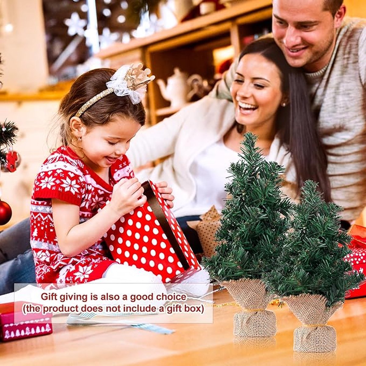 Kerstboom Mini 6st 20/30cm Kunststof met Voet