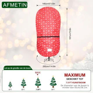 Kerstboom opberghoes 225 cm