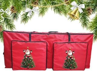 Kerstboom opberghoes rood 122x38x51 cm