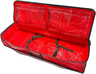 Kerstboom opbergtas 120 x 36 x 13 cm rood