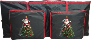 Kerstboom opbergtas 122 cm zwart