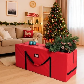 Kerstboom Opbergtas 122 x 38 x 50 cm - Rood