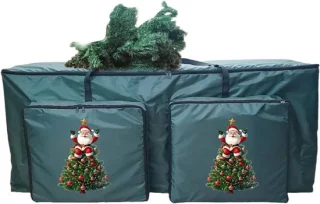 Kerstboom opbergtas 122 x 38 x 51 cm donkergroen