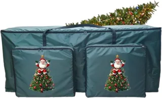 Kerstboom opbergtas 122 x 38 x 51 cm donkergroen