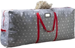 Kerstboom opbergtas - 122x38x51 cm - grijs