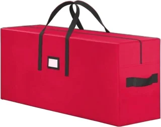 Kerstboom opbergtas 122x38x51 cm rood