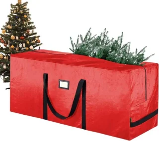Kerstboom opbergtas 122x38x51cm rood
