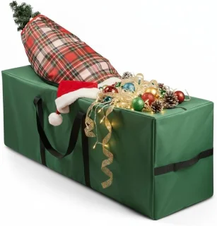 Kerstboom opbergtas 127x51x38cm groen