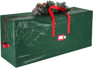 Kerstboom opbergtas 135x34x68 cm groen