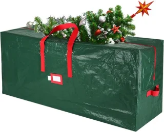 Kerstboom opbergtas 135x34x68cm groen